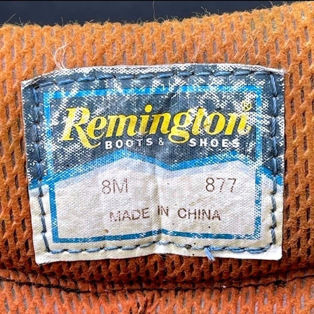 Remington 270 Men's Brown Camo Genuine Leather‎ Insulated Hunting Boots Size 8